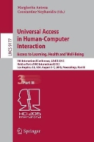 Book Cover for Universal Access in Human-Computer Interaction. Access to Learning, Health and Well-Being 9th International Conference, UAHCI 2015, Held as Part of HCI International 2015, Los Angeles, CA, USA, August by Margherita Antona