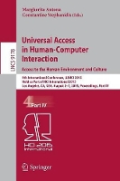 Book Cover for Universal Access in Human-Computer Interaction. Access to the Human Environment and Culture 9th International Conference, UAHCI 2015, Held as Part of HCI International 2015, Los Angeles, CA, USA, Augu by Margherita Antona