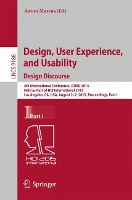 Book Cover for Design, User Experience, and Usability: Design Discourse by Aaron Marcus