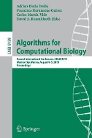 Book Cover for Algorithms for Computational Biology by AdrianHoria Dediu