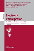 Book Cover for Electronic Participation by Efthimios Tambouris