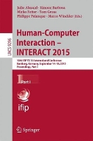 Book Cover for Human-Computer Interaction – INTERACT 2015 by Julio Abascal