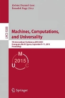 Book Cover for Machines, Computations, and Universality by Jerome Durand-Lose