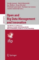 Book Cover for Open and Big Data Management and Innovation by Marijn Janssen