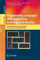 Book Cover for Programming Languages with Applications to Biology and Security by Chiara Bodei