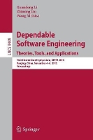 Book Cover for Dependable Software Engineering: Theories, Tools, and Applications by Xuandong Li