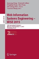 Book Cover for Web Information Systems Engineering – WISE 2015 by Jianyong Wang