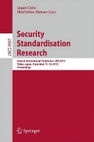 Book Cover for Security Standardisation Research by Liqun Chen