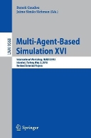 Book Cover for Multi-Agent Based Simulation XVI by Benoit Gaudou