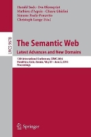 Book Cover for The Semantic Web. Latest Advances and New Domains by Harald Sack