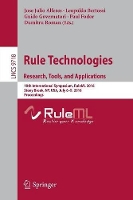Book Cover for Rule Technologies. Research, Tools, and Applications by Jose Julio Alferes