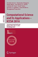 Book Cover for Computational Science and Its Applications – ICCSA 2016 by Osvaldo Gervasi