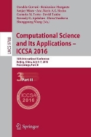 Book Cover for Computational Science and Its Applications - ICCSA 2016 by Osvaldo Gervasi