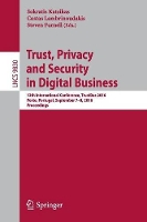 Book Cover for Trust, Privacy and Security in Digital Business by Sokratis Katsikas