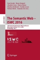 Book Cover for The Semantic Web – ISWC 2016 by Paul Groth