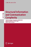 Book Cover for Structural Information and Communication Complexity by Jukka Suomela