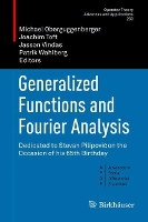 Book Cover for Generalized Functions and Fourier Analysis by Michael Oberguggenberger