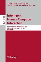 Book Cover for Intelligent Human Computer Interaction by Anupam Basu