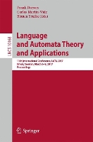 Book Cover for Language and Automata Theory and Applications by Frank Drewes