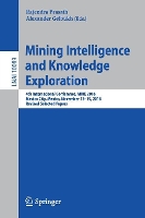 Book Cover for Mining Intelligence and Knowledge Exploration by Rajendra Prasath