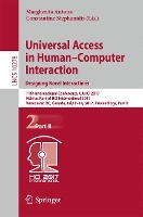 Book Cover for Universal Access in Human–Computer Interaction. Designing Novel Interactions 11th International Conference, UAHCI 2017, Held as Part of HCI International 2017, Vancouver, BC, Canada, July 9–14, 2017,  by Margherita Antona