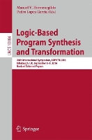 Book Cover for Logic-Based Program Synthesis and Transformation by Manuel V Hermenegildo