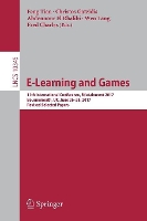 Book Cover for E-Learning and Games by Feng Tian