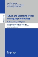 Book Cover for Future and Emerging Trends in Language Technology. Machine Learning and Big Data by José F Quesada