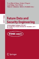 Book Cover for Future Data and Security Engineering by Tran Khanh Dang