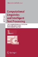Book Cover for Computational Linguistics and Intelligent Text Processing by Alexander Gelbukh