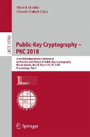 Book Cover for Public-Key Cryptography – PKC 2018 by Michel Abdalla