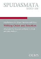Book Cover for Writing Order and Emotion by Jurgen Hammerstaedt