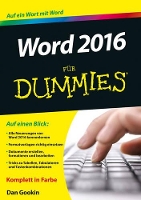 Book Cover for Word 2016 für Dummies by Dan (Coeur d'Alene, Idaho) Gookin