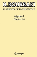 Book Cover for Algebra I by N. Bourbaki