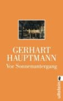 Book Cover for Vor Sonnenuntergang by Gerhart Hauptmann