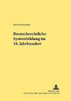 Book Cover for Deutschrechtliche Systembildung Im 19. Jahrhundert by Kai Von Lewinski