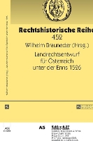 Book Cover for Landrechtsentwurf fuer Oesterreich unter der Enns 1526 by Wilhelm Brauneder