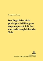 Book Cover for Der Begriff Der «Nicht Gehoerigen Erfuellung» Aus Dogmengeschichtlicher Und Rechtsvergleichender Sicht by Seunghyeon Seong