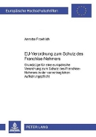 Book Cover for Eu-Verordnung Zum Schutz Des Franchise-Nehmers by Annette Froehlich