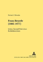 Book Cover for Franz Beyerle (1885-1977) by Florian Dürselen