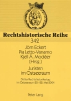 Book Cover for Juristen Im Ostseeraum by Werner Schubert