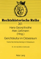 Book Cover for Gerichtskultur Im Ostseeraum- Vierter Rechtshistorikertag Im Ostseeraum by Werner Schubert