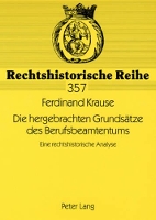 Book Cover for Die Hergebrachten Grundsaetze Des Berufsbeamtentums by Ferdinand Krause