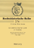 Book Cover for Ein oesterreichischer Jurist im Vormaerz by Christian Neschwara