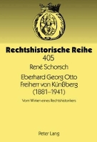 Book Cover for Eberhard Georg Otto Freiherr Von Kuenßberg (1881-1941) by Rene Schorsch