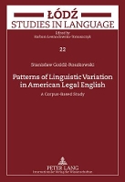 Book Cover for Patterns of Linguistic Variation in American Legal English by Stanislaw Gozdz-Roszkowski