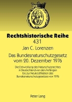 Book Cover for Das Bundesnaturschutzgesetz Vom 20. Dezember 1976 by Jan Christian Lorenzen