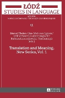 Book Cover for Translation and Meaning by Barbara Lewandowska-Tomaszczyk