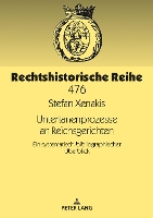 Book Cover for Untertanenprozesse an Reichsgerichten by Stefan Xenakis