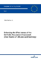 Book Cover for Enhancing the Effectiveness of the EU Public Procurement Framework by Asta Gerhardt